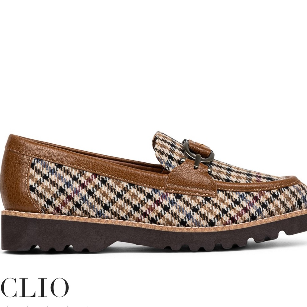 NIB Donald J. Pliner Clio Saddle Houndstooth Loafer Size 8.5 - Picture 10 of 10